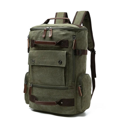 Men's Backpack Vintage Canvas Backpack School Bag