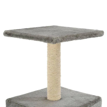 W2B VidaXL Cat Tree Grey Particle Board Frame with