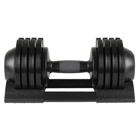 Adjustable 52LBS Dumbbell Steel and Plastic Body Building Fitness Equipment Custom Logo for Home Gym