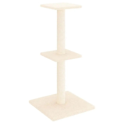 W2B VidaXL Modern Cream Cat Tree 28.7 in Tall