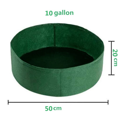 10/30/40/50/100 Gallons Fabric Garden Raised Bed Round Planting Container Grow Bags Fabric Planter Pot For Plants Nursery Pot - MyLootWare