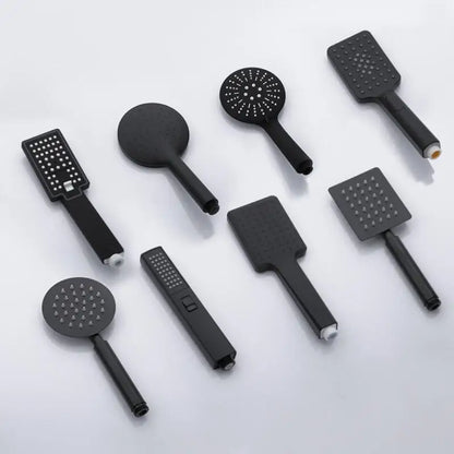 Hand-held Shower Head Water Saving Black Bathroom