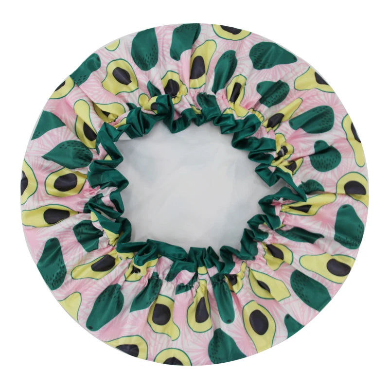 High Quality  Shower Caps Polyester Satin Double