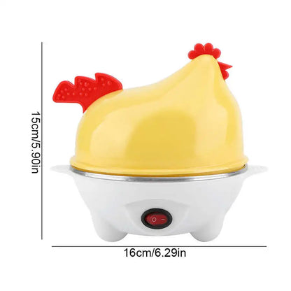7 Eggs Electric Egg Boiler Chicken Shape Eggs Cooker Multifunctional Corn Steamed Heating Milk Kitchen Breakfast Utensil - MyLootWare