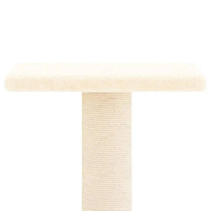 W2B VidaXL Modern Cream Cat Tree 28.7 in Tall