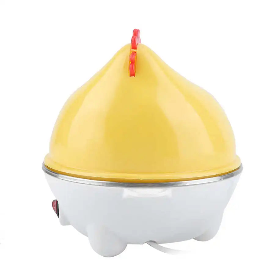 7 Eggs Electric Egg Boiler Chicken Shape Eggs Cooker Multifunctional Corn Steamed Heating Milk Kitchen Breakfast Utensil - MyLootWare