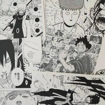 Popular anime 21x30cm 20/30/40pcs manga wall