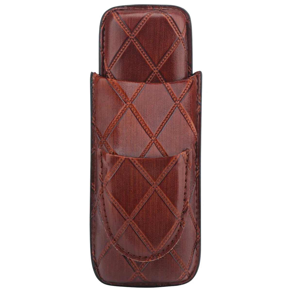 Xifei PU 2 Slots Cigar Case Set Portable Humidor