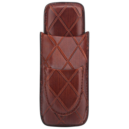 Xifei PU 2 Slots Cigar Case Set Portable Humidor