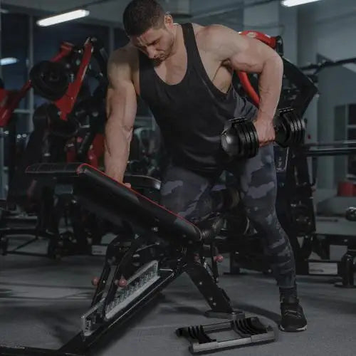 Adjustable 52LBS Dumbbell Steel and Plastic Body Building Fitness Equipment Custom Logo for Home Gym - MyLootWare