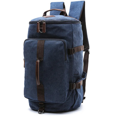 Men’s Luggage Backpack Canvas Travel Bag Large