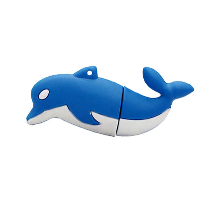 Cartoon Cute Animal Pen Drive Dolphin Shark Fish USB Flash Drives 128GB Pendrive 8GB 16GB 32GB 64GB 256GB Flash Memory USB Stick - MyLootWare