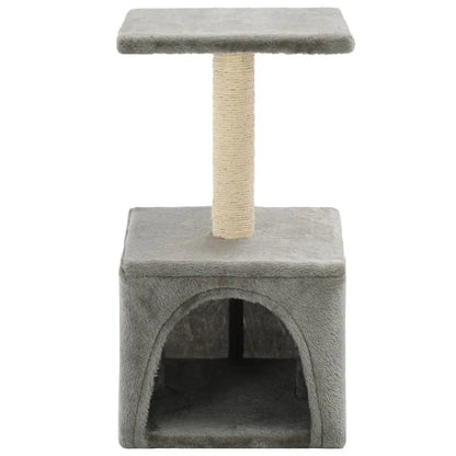 W2B VidaXL Cat Tree Grey Particle Board Frame with