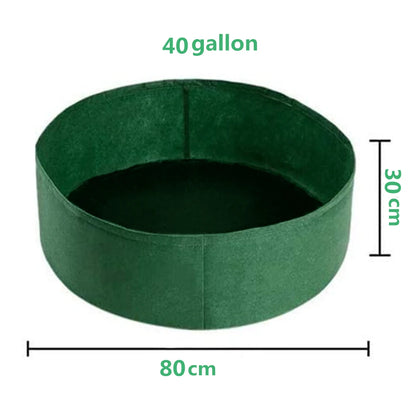 10/30/40/50/100 Gallons Fabric Garden Raised Bed Round Planting Container Grow Bags Fabric Planter Pot For Plants Nursery Pot - MyLootWare