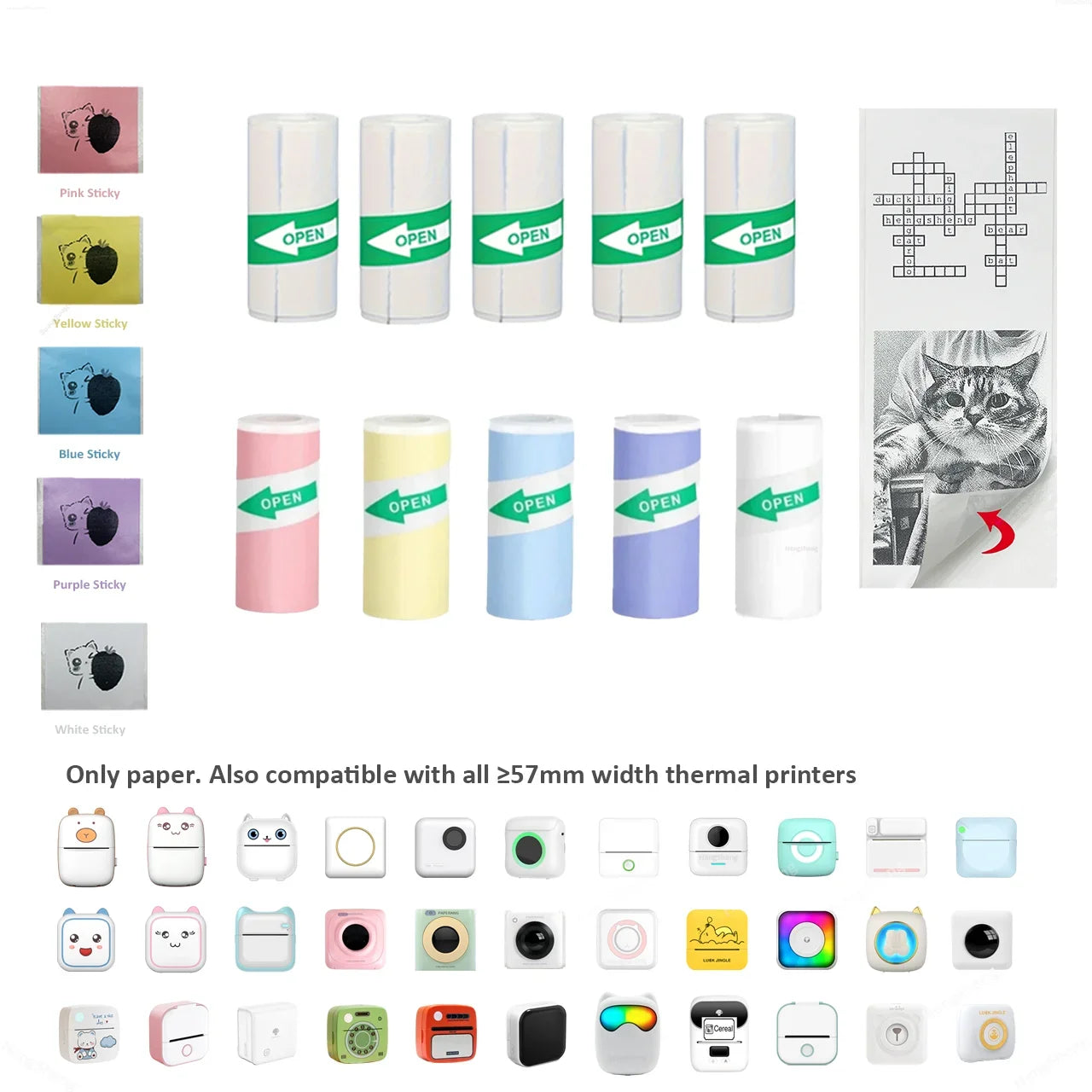 Mini Portable Printer,Thermal Label Maker