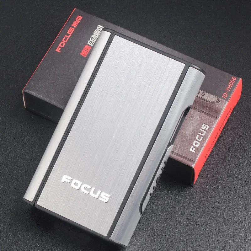 Portable Automatic Cigarette Case Waterproof Metal