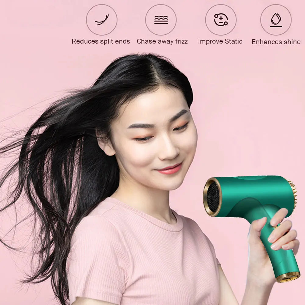 Wireless Portable Hair Dryer Home Travel Quick Dry