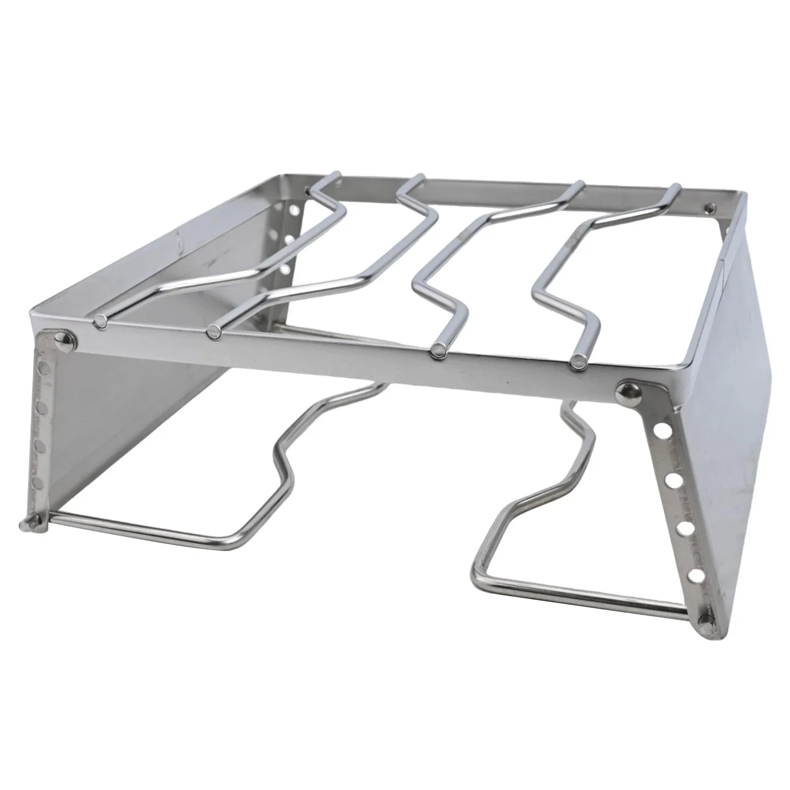 Camping Folding Campfire Grill Practical Camping Folding Campfire Grill Charcoal Bbq Grill Windproof Firewood Stove Accessories - MyLootWare