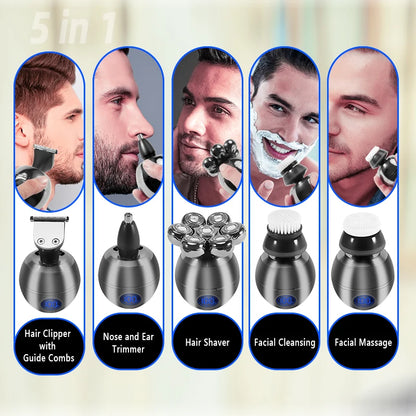 Men Grooming Kit Wet Dry Electric Shaver Beard