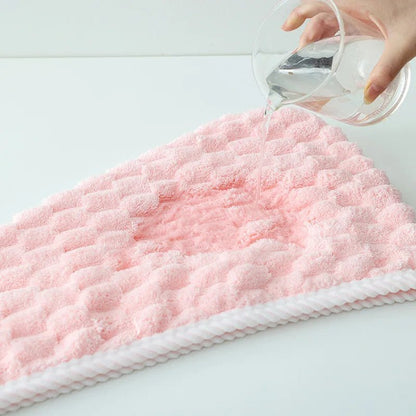 Microfiber Hair Towel Wraps, Super Absorbent Dry Hair Towel Long Hair Fast Drying Towels - MyLootWare