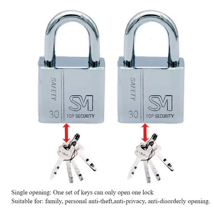 1PCS Heavy Padlock Dormitory Cabinet Drawer Anti-theft Lock Waterproof Rust Proof Small Lock Lock Latch Door Single Open Padlock - MyLootWare