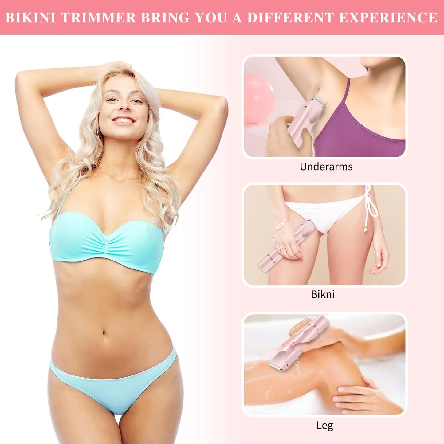 Women's 2-in-1 Electric Bikini Trimmer & Shaver
