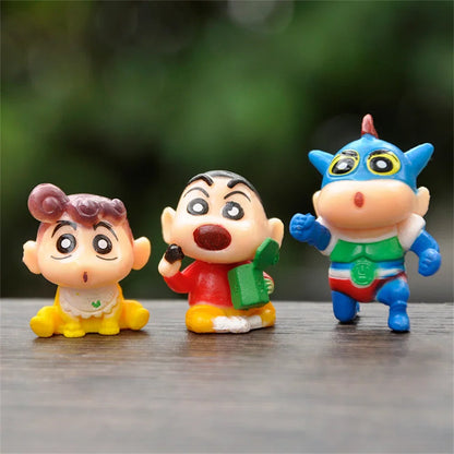 Crayon Shin-chan Saiyan Mini Anime Figures Set