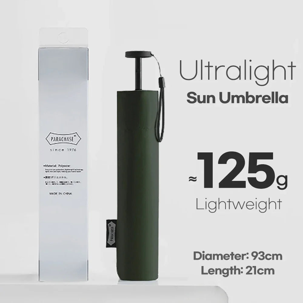 Parachase Pencil Folding UV Umbrella Carbon Fiber