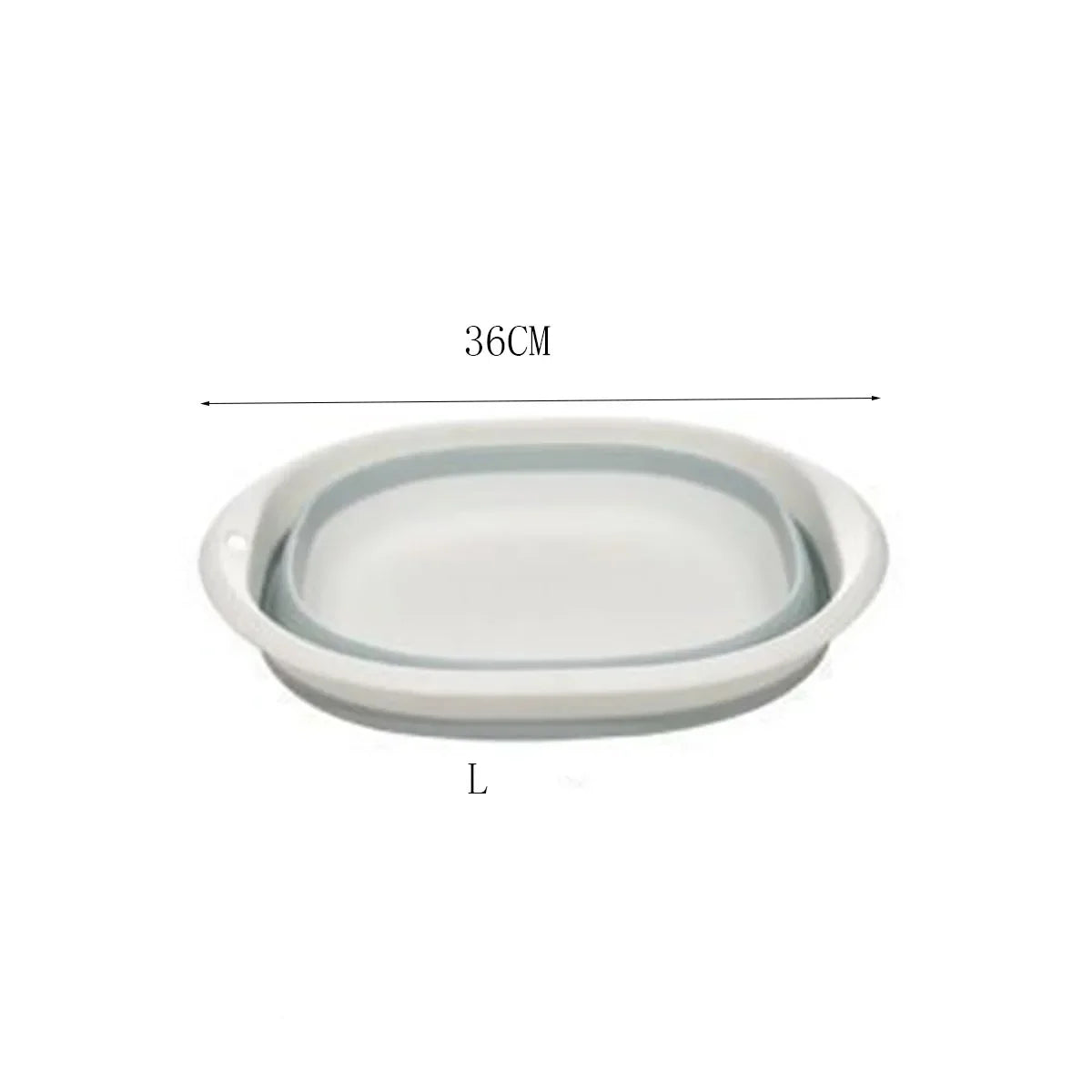 Plastic Folding Wash Basin, Portable Laundry Tub