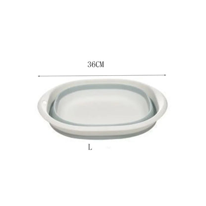 Plastic Folding Wash Basin, Portable Laundry Tub