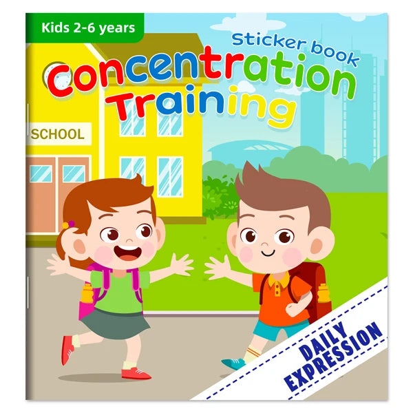 Montessori Toys Cartoon Sticker Books Focus on