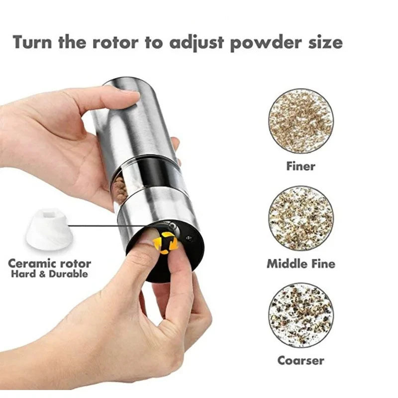 Stainless Steel Electric Pepper Grinder Spices Sea