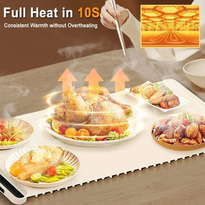 Electric Warming Tray Foldable Food Warmer Mat