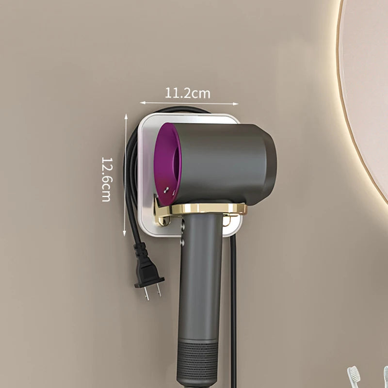 Hair Dryer Holder Rack Wall Mounted Hair