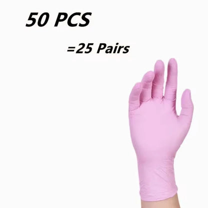 20/50PCS Nitrile Disposable Gloves for Kids 5-12 Years Powder Free Latex Free Gloves for Gardening Painting Cleaning Cooking DIY - MyLootWare