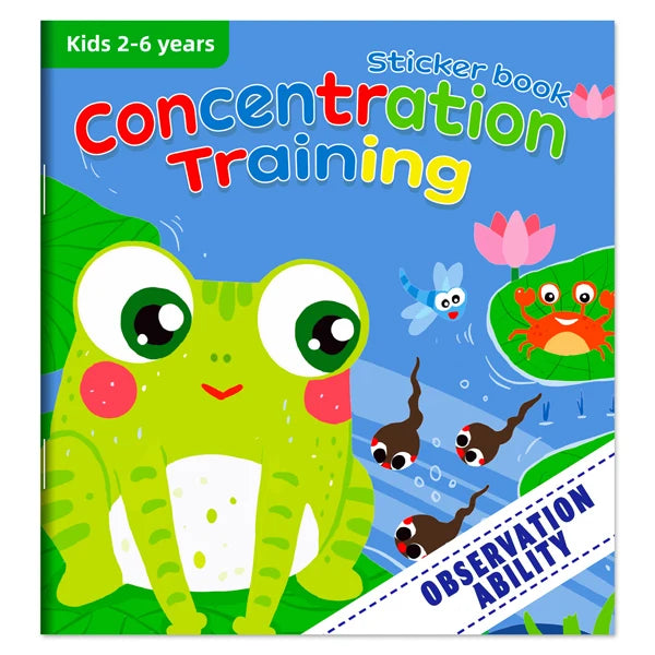Montessori Toys Cartoon Sticker Books Focus on