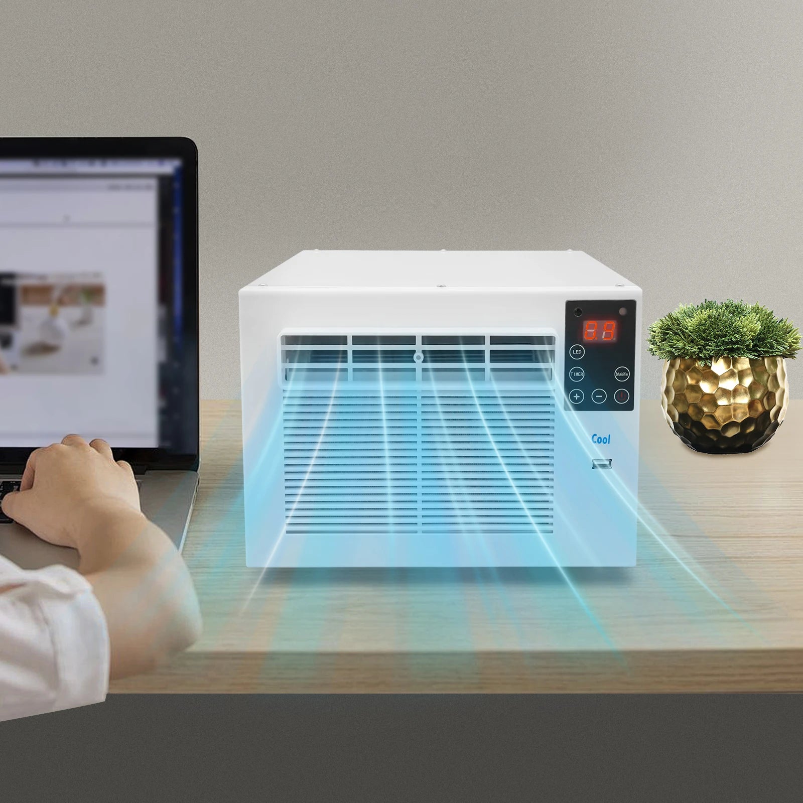 750W Portable Air Conditioner Mobile Air Conditioning Unit Cooling Cooler Cool Box Air Conditioner 3 in 1AC 220V - MyLootWare