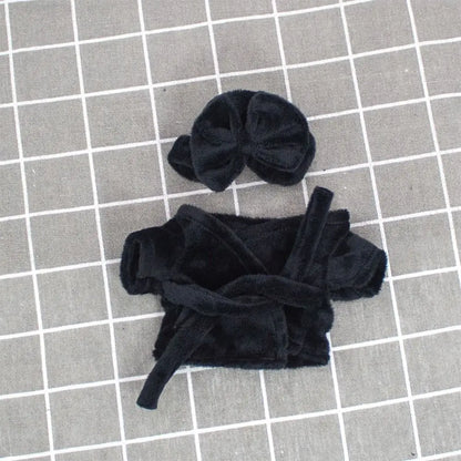 New Cute 10cm Cotton Doll Velvet Pajamas Clothes