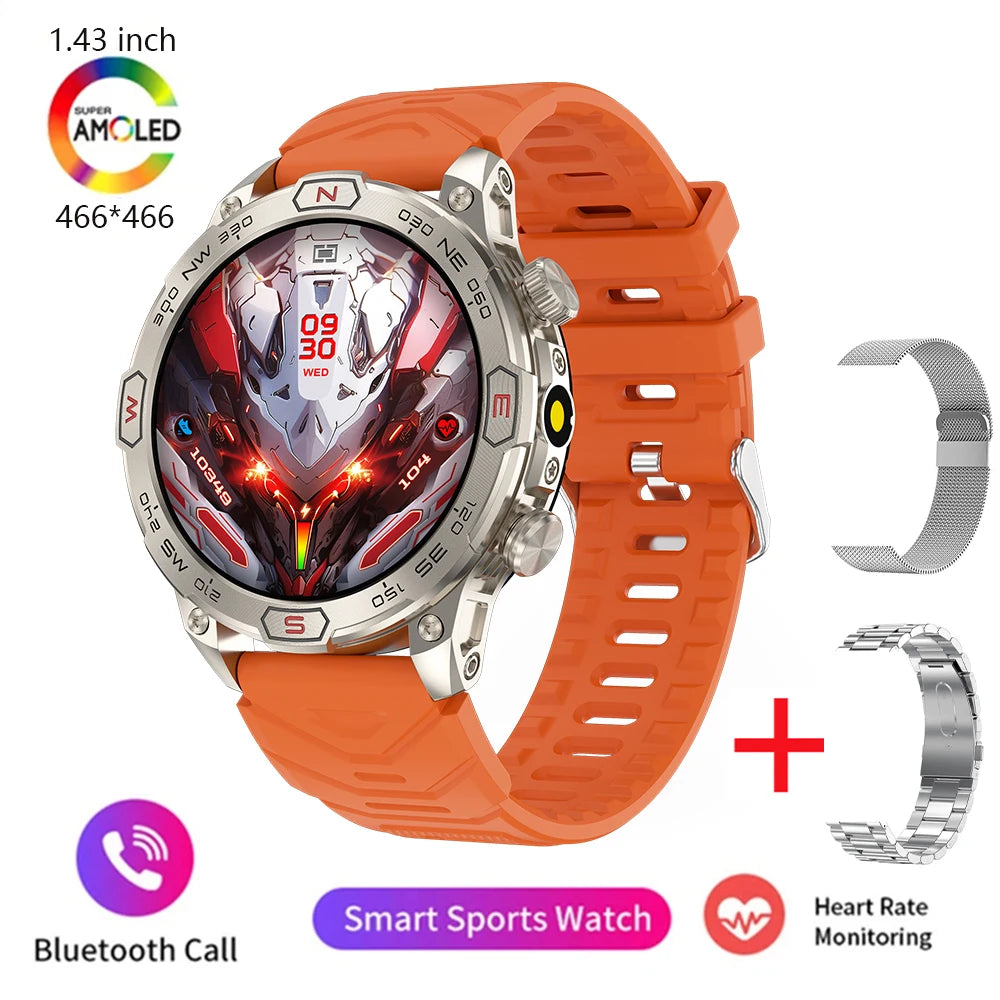 New 1.43-inch smartwatch ECG+PPG all-weather heart