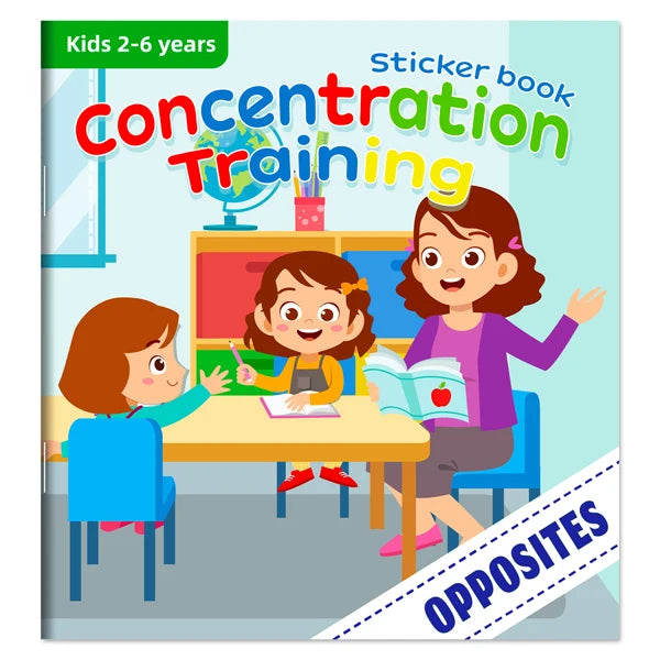 Montessori Toys Cartoon Sticker Books Focus on