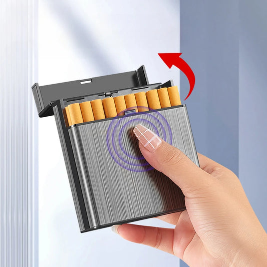 Large Capacity Cigarette Case Automatic Flip Cover
