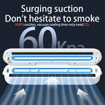 Automatic Vacuum Sealer Machine For Food Storage With 10pcs Free Food Saver Bags 220V Sealing Machine for Vacuum package - MyLootWare