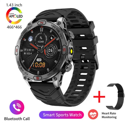 New 1.43-inch smartwatch ECG+PPG all-weather heart