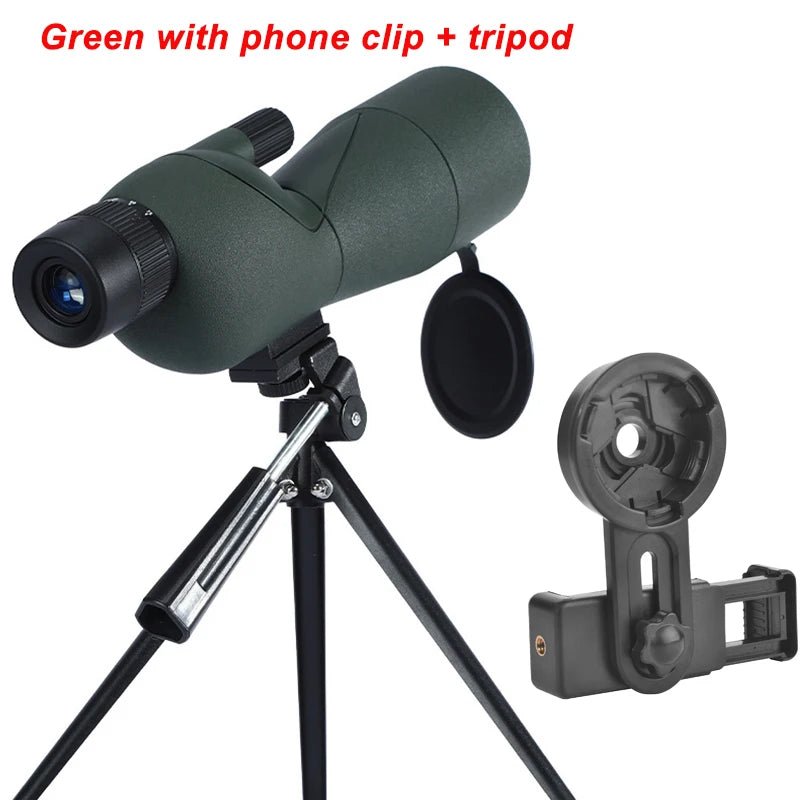 25-75x60 Zoom Spotting Scope ED Lens Powerful Monocular Bak4 Prism Telescope For Outdoor Camping Bird Watching Shooting - MyLootWare