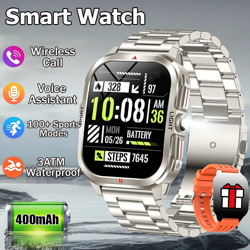 Smartwatch for men 2.01 "high-definition 240*296
