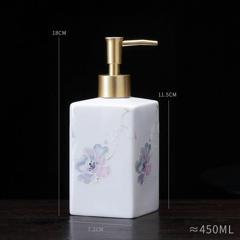 New Chinese ceramic press bottle lotion bottle