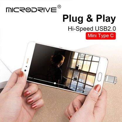 OTG Type C Pen Drive Mini Metal Usb Memory Stick