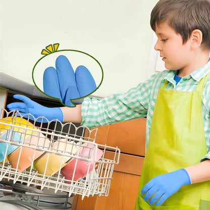 20/50PCS Nitrile Disposable Gloves for Kids 5-12 Years Powder Free Latex Free Gloves for Gardening Painting Cleaning Cooking DIY - MyLootWare