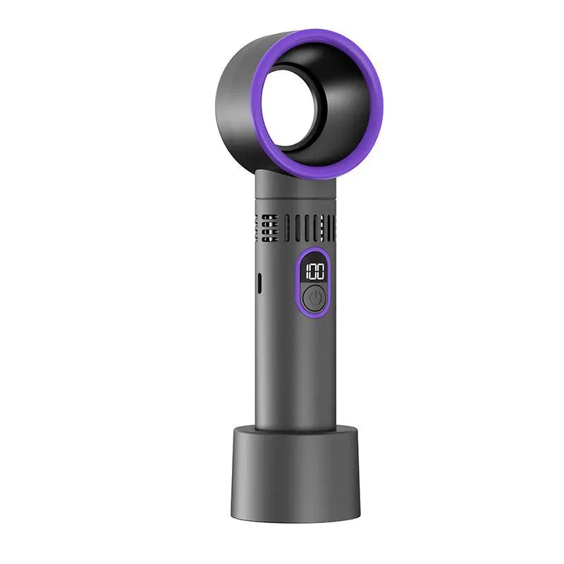 100 Level Bladeless Fan Intelligent Digital Display High-speed Bladeless Portable USB Charging High Wind Power Home 2025 New ﻿