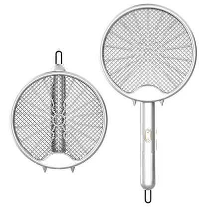 New Electric Mosquito Racket Hand - Hled 3000V Mosquito Killer Lamp Rechargeable Foldable Mosquito Swatter Fly Repellent Lamp Home - MyLootWare